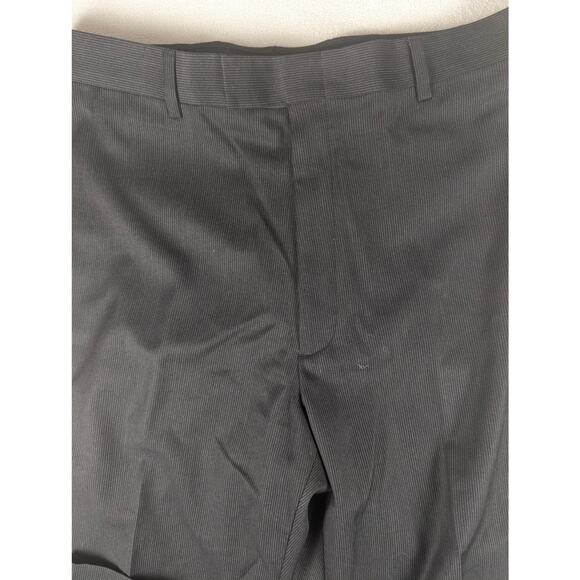 Kenneth Cole Reaction Men's Dress Pants Flat Front Navy Stripe Size 34/34 Office - Picture 3 of 5